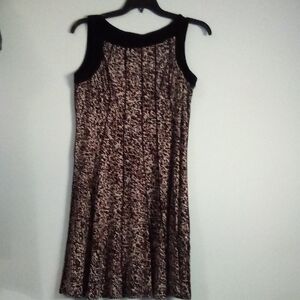 Perceptions Black and Brown Patterned  Dress